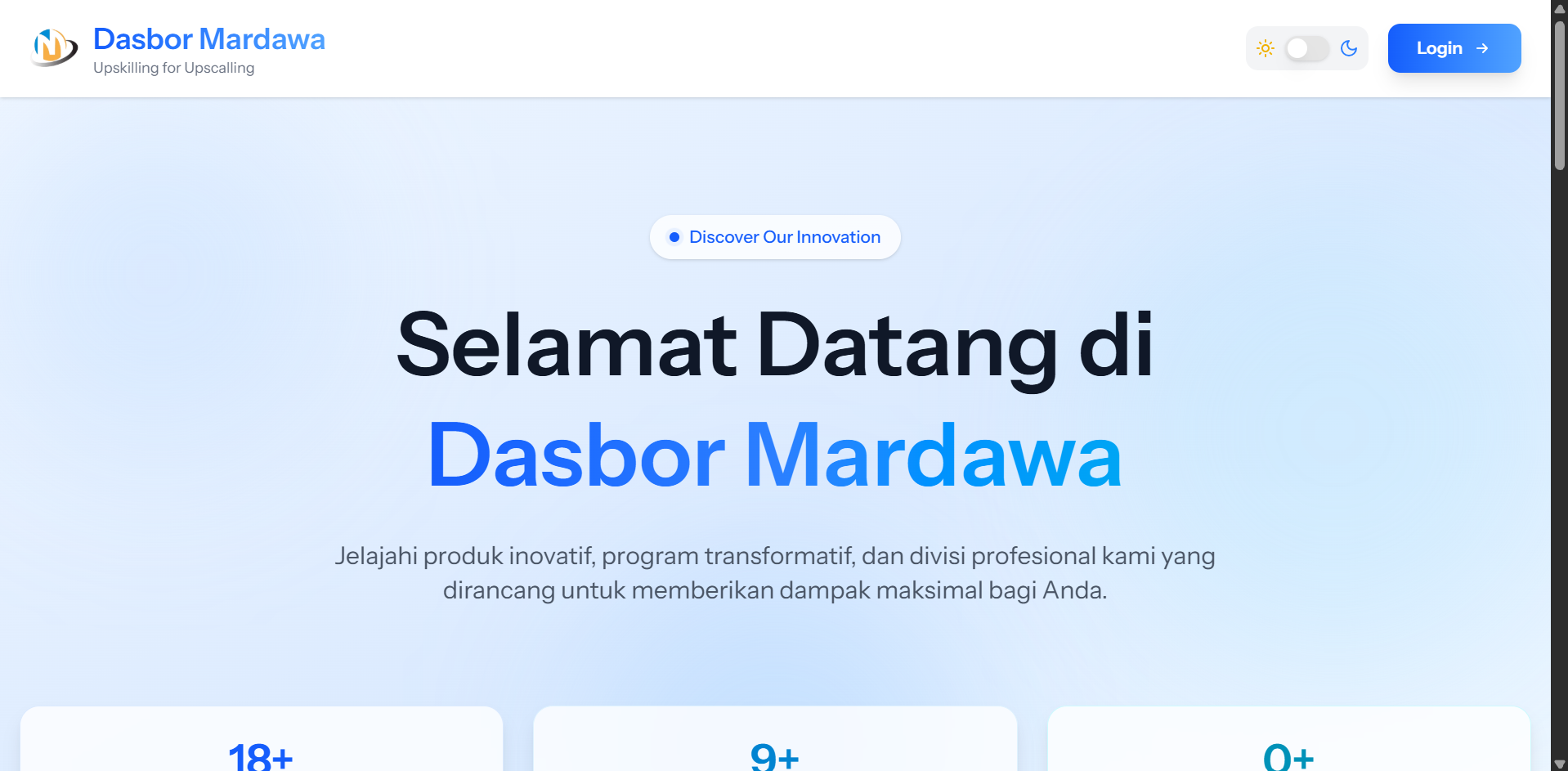 Project: Dashboard Mardawa